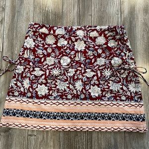 Abercrombie & Fitch Mini Side Tie Skirt (Size 10)